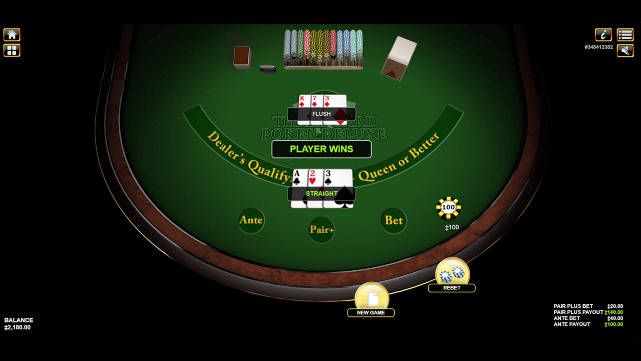 Three Card Poker Deluxe online nyerőgép